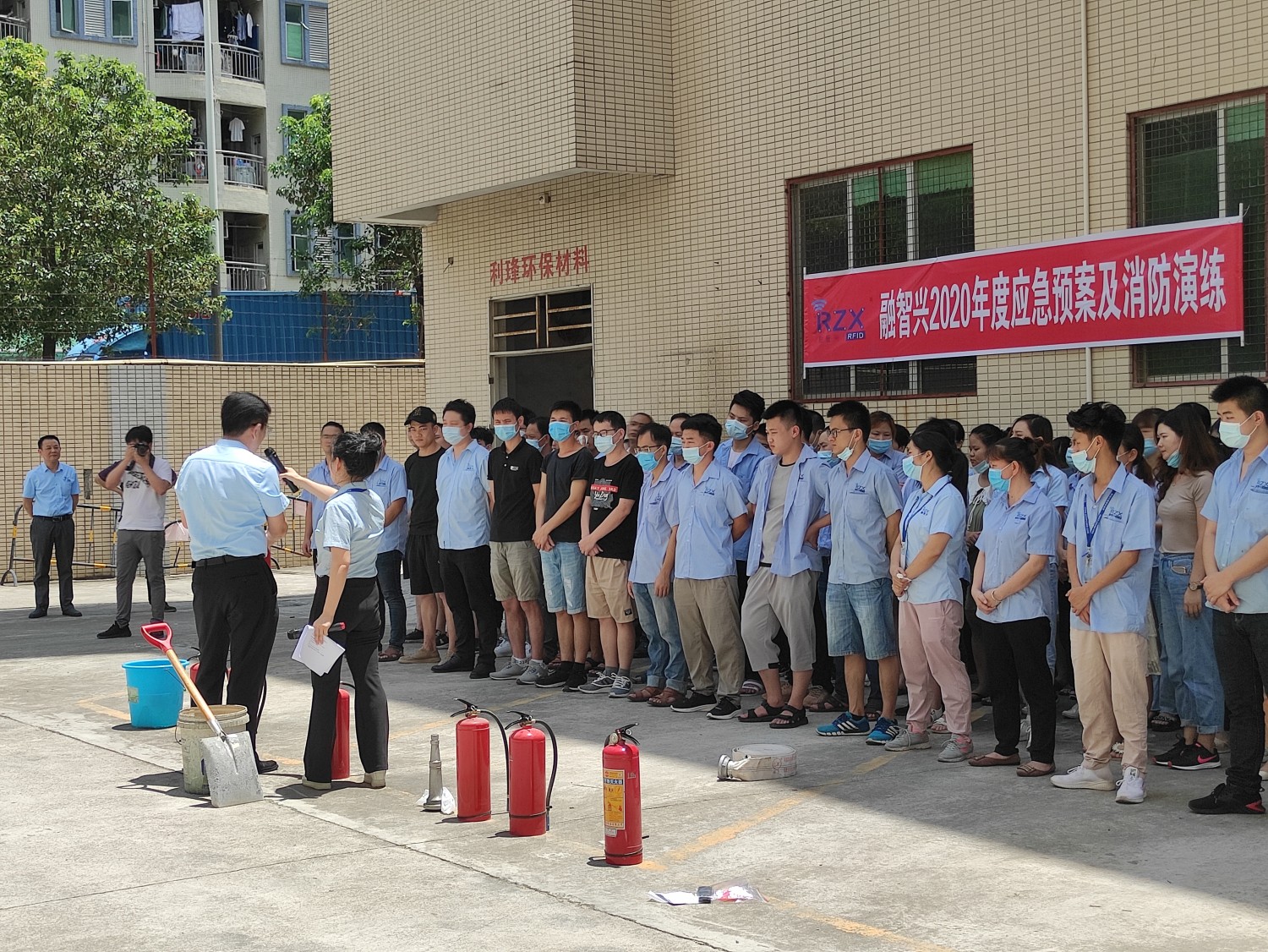 【融智興科技】安全生產(chǎn)消防演練，防患于未“燃”